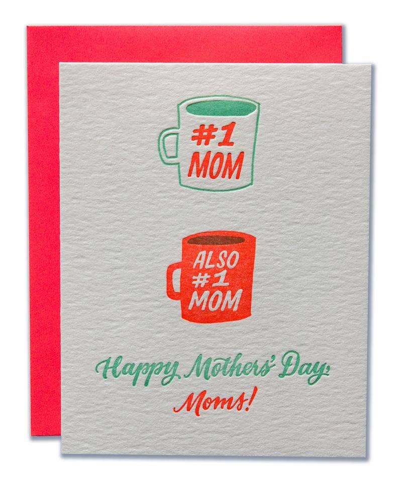 Mother's Day Card for Both Number One Moms